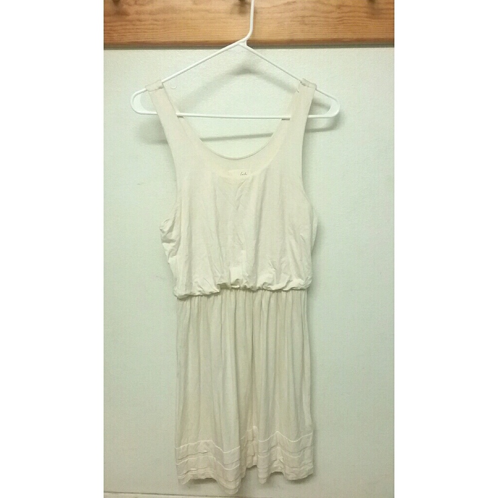Lush Cream Tank dress